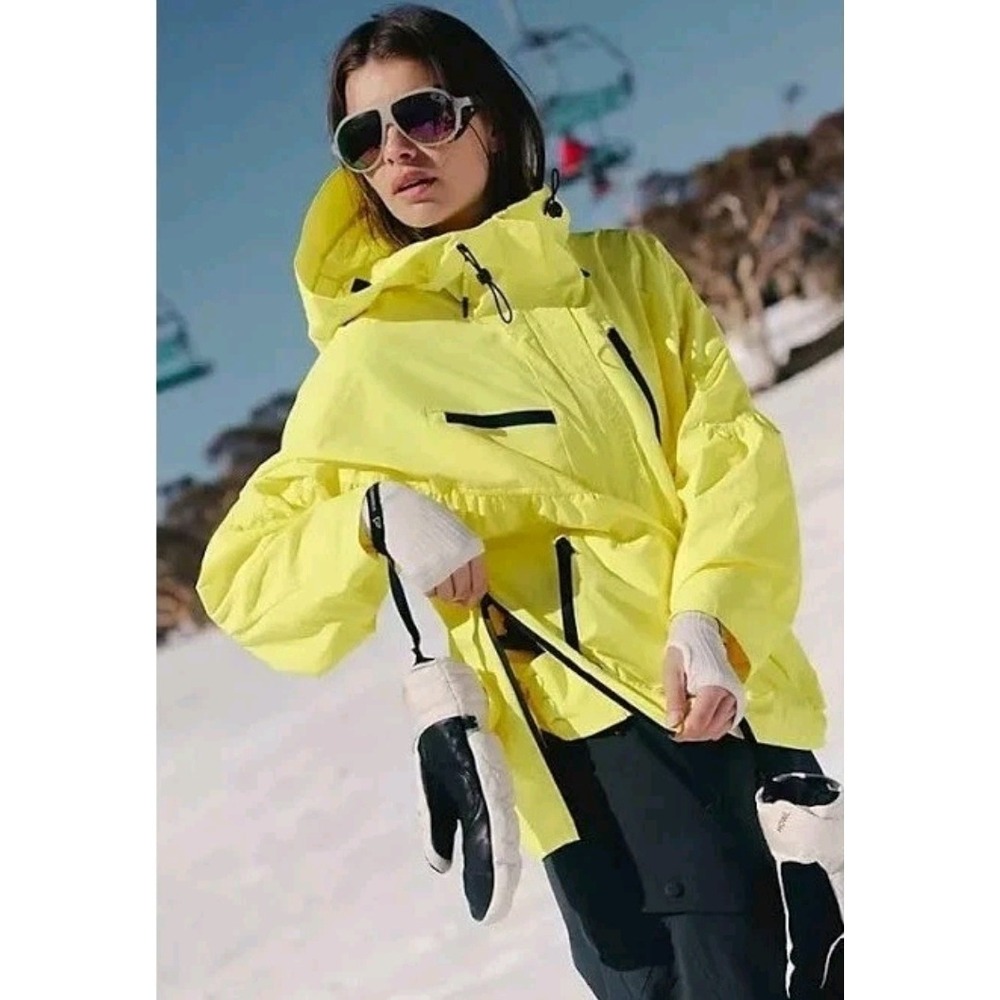 Free People Peak To Peak Popover Jacket Size S Lemon Verbena NWT MSRP $298